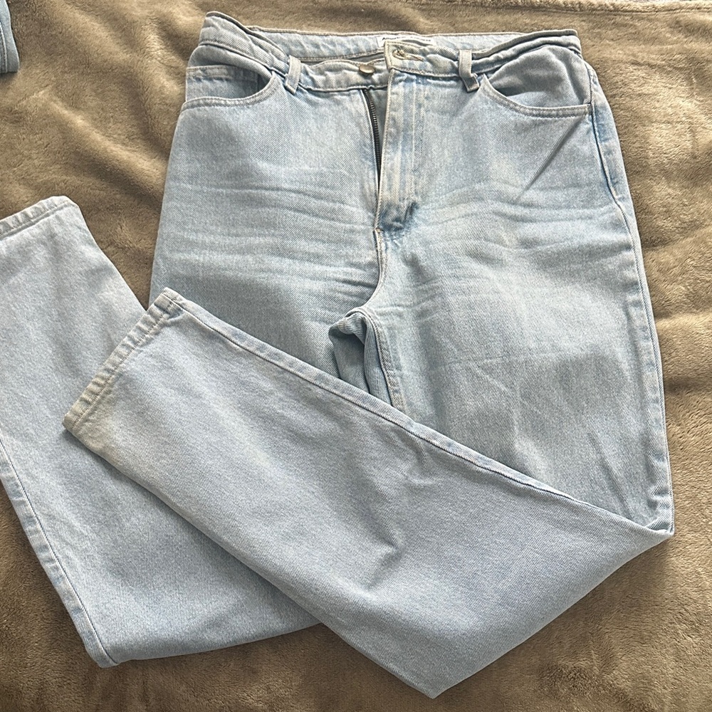 American Apparel Light Blue Straight Leg Jeans